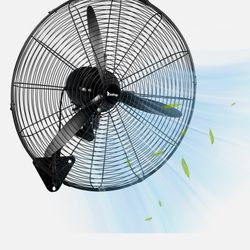 New in box Zokop 22’’ Industrial Wall Mount Fan 4 Speeds Commercial Ventilation Shop Fans