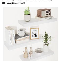 White Floating Shelves