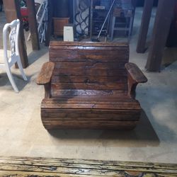 Wooden Spool Chair