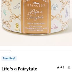 Bath And Body Works Disney Candle 