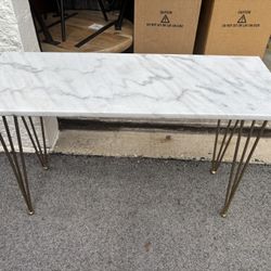 New Real Marble top console Table