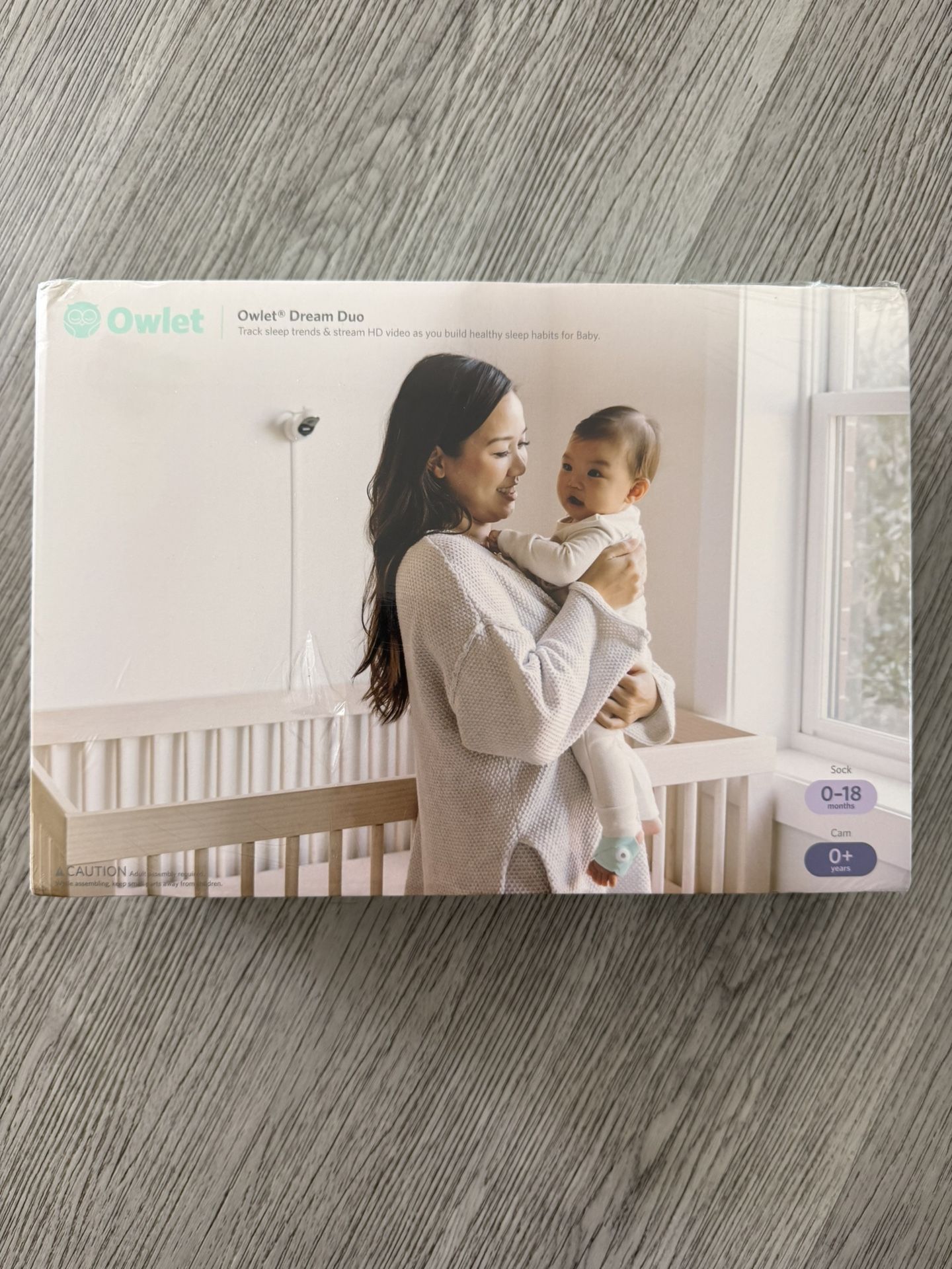 Owlet Dream Duo Baby Monitor, Dream Sock with HD 1080P WiFi Camera