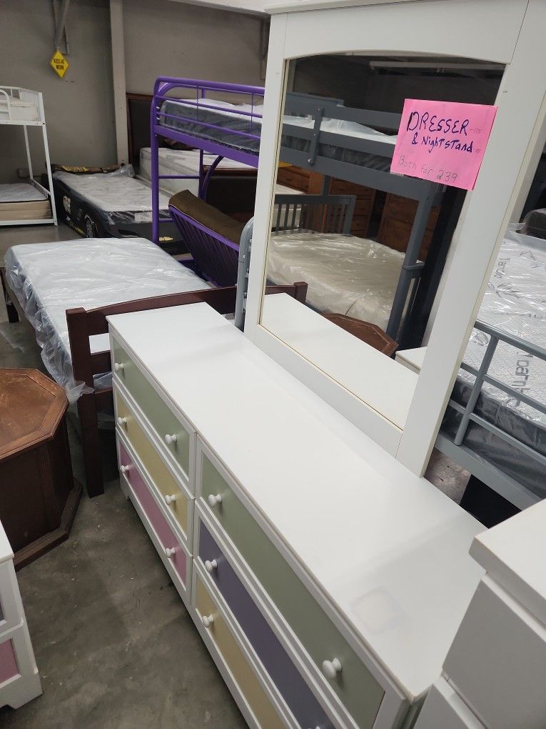 Is matching dresser with mirror and nightstand