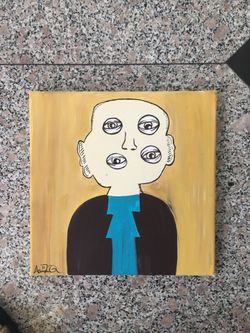 Big man painting