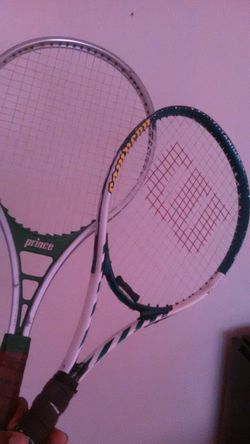 Two tennis rackets.