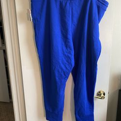 Sports Illustrated, 3X, Sapphire Blue, SI Slim Joggers, zipper side pockets,NWT