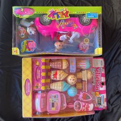 Toy Girl Bundle Car Set And Food Set $16