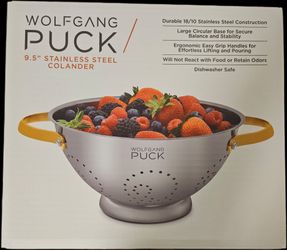 Wolfgang Puck 9.5" stainless steel colander