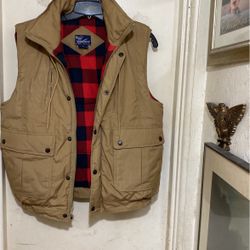 Insulated Vest Hugo Valentino, Medium PlaidInside