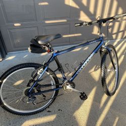 MAKE AN OFFER The Hub Needs To Be Freed Up. We Had Tune Up Done Not Long Ago. Cannondale Mountain Bike Navy Blue