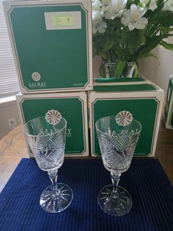 Galway Irish Crystal Cashel Wine Glasses, Set of 12
