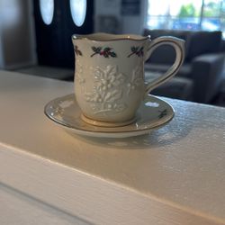 Vintage Party Lite Cup & Saucer 