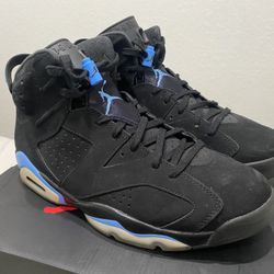 Universal Blue Jordan Retro 6s Black/blue