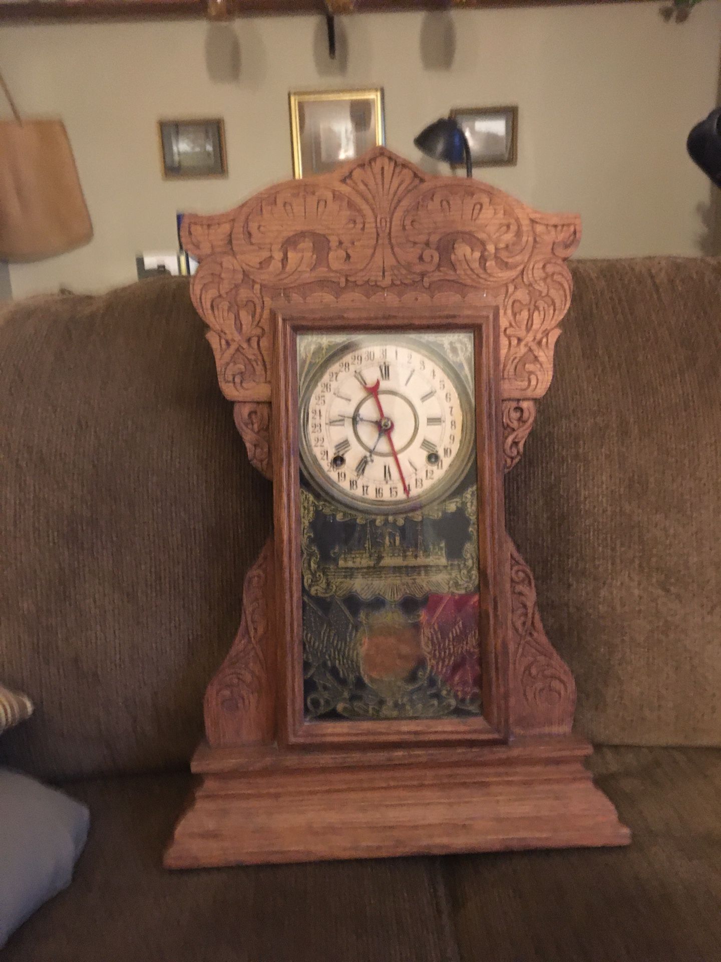 Wm. L. Gilbert antique clock. All money Goes to a Trussville pro life ministry.