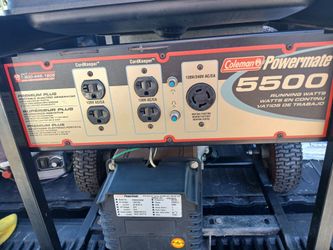 5500 watt generator. Coleman Powermate generator