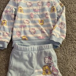 Toddler Girl Hello Kitty Outfit 