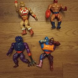 1981 Up To1984 Master Of The Universe Four Characters From He-Man Motu.
