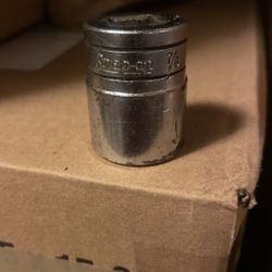Snap-on TW281 7/8" 1/2" Drive SAE 6-Point Shallow Chrome Socket