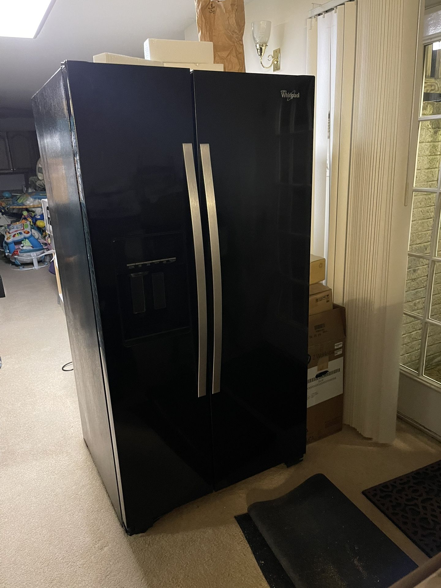 Whirlpool side by side Refrigerator Black