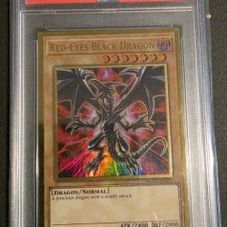 PSA 9 Red Eyes Black Dragon