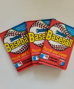 1988 And 1989 Baseball Cards Wax Packs, $3.00, Or Make An Offer