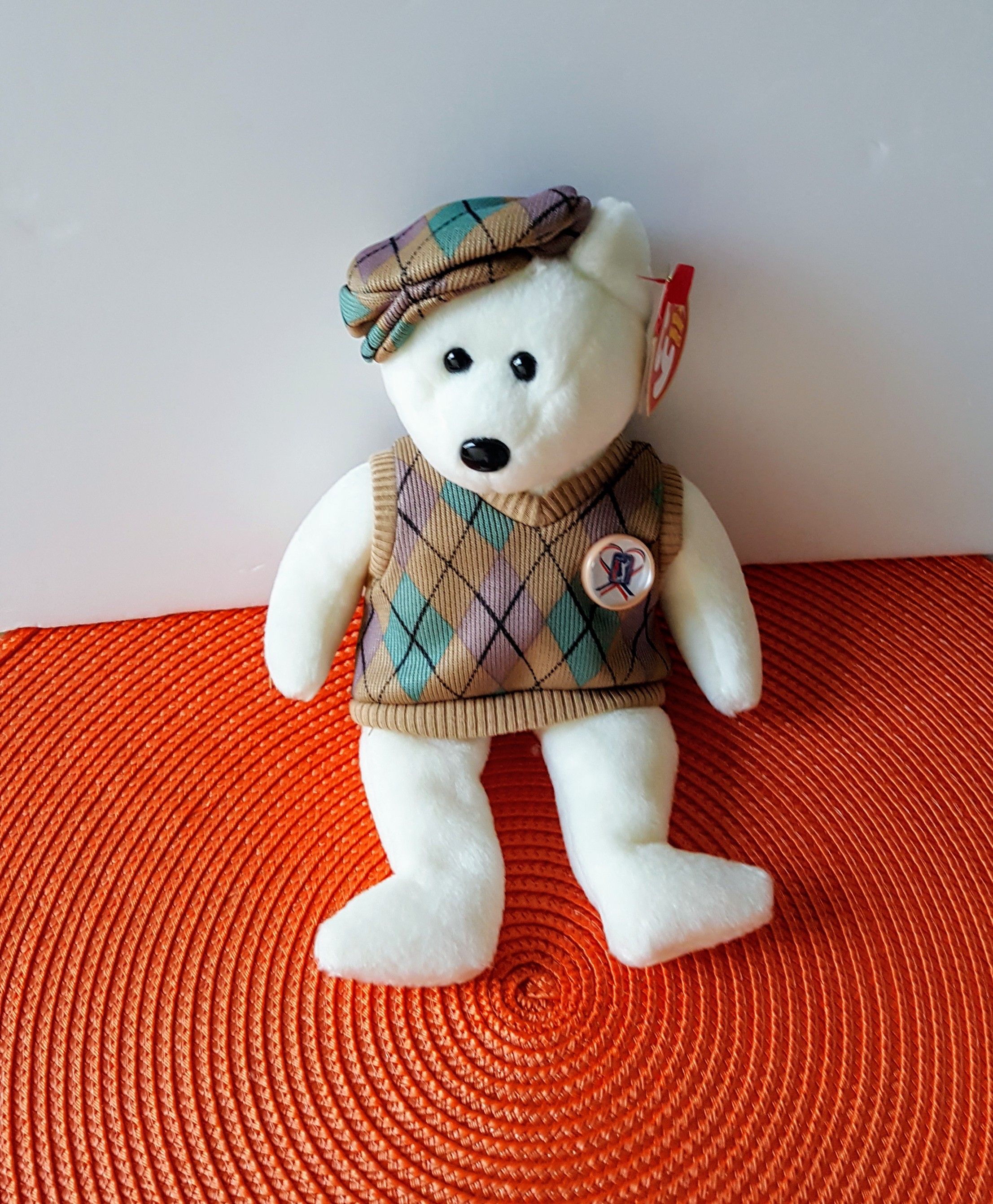 Ty Beanie baby Tour -Teddy PGA BEAR