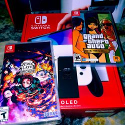 OLED Nintendo Switch 64GB NEW bundle