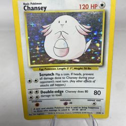 Chansey - Holo - 3/102 Base Set - Pokémon TCG - 1999 