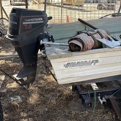 StarCraft aluminum boat with motor and trailer combo