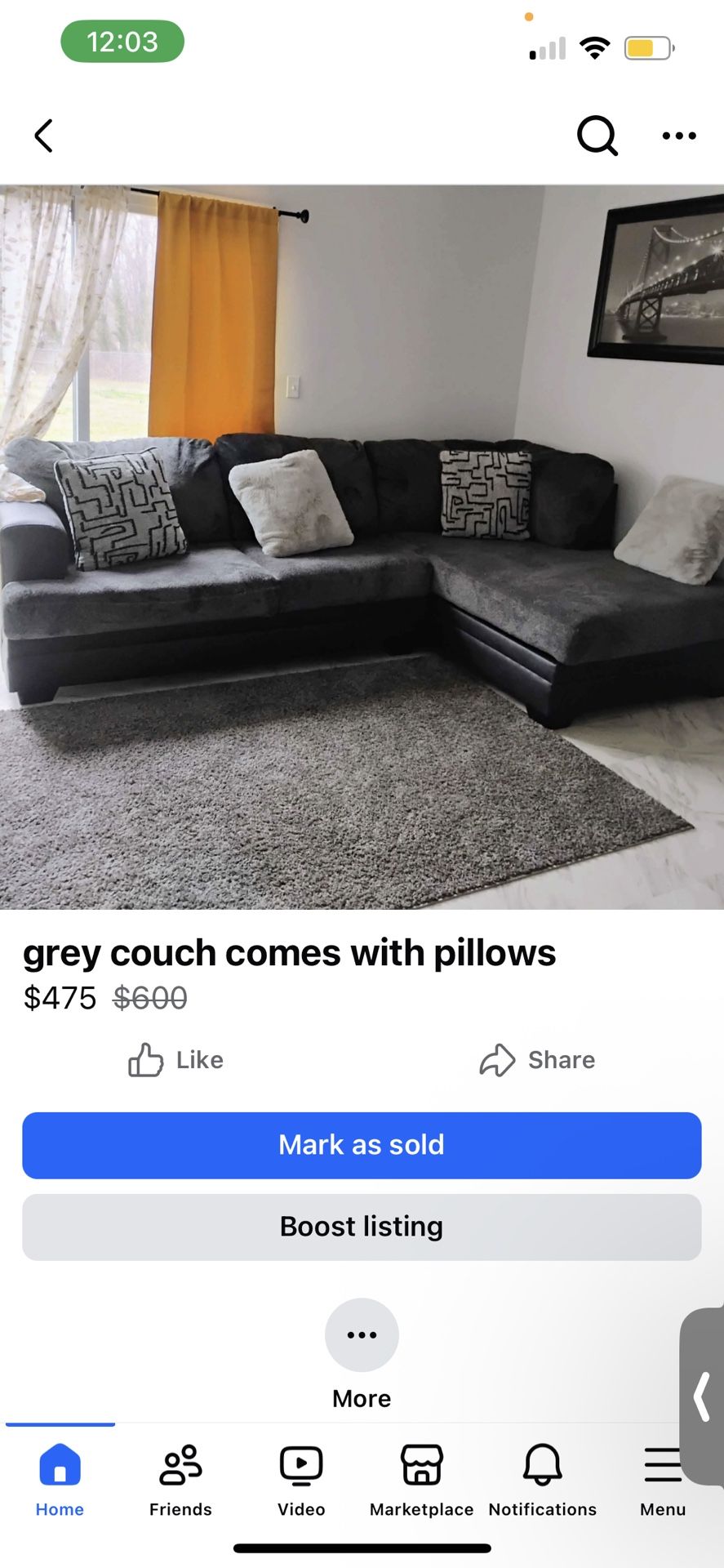 Grey Couch