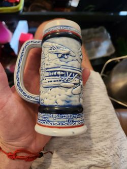Vintage Avon Aviation Ceramic Beer Stein Serial Numbered