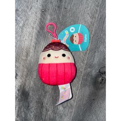 Elpha Squishmallows Keychain Valentines Day Cupcake