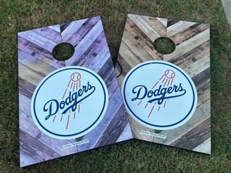 $80. Los Angeles Dodgers Corn hole set