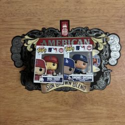 Shohei Ohtani & Mike Trout Mini Funko Pops MVPs, Dodgers,Angels