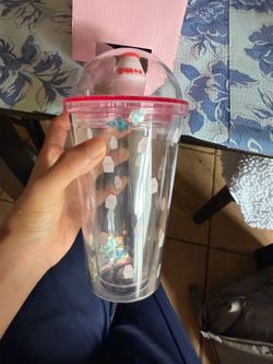 Cup with Straw Kids Travel Tumbler Watter Bottle Plastic Cup Party Gift Coffee Mug