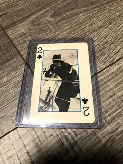 1966 Green Hornet Playing Cards Bruce Lee - 2 of Clubs