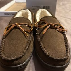 Mens Minnetonka Moccasins Autumn Brown Size 8.5