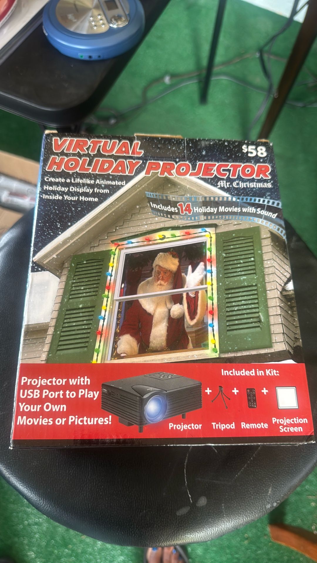 Virtual holiday projector