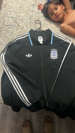 white Adidas Argentina, black and white, size 2x
