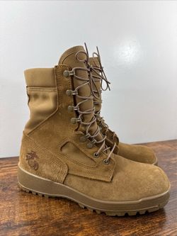 McRae USMC Combat Boots Men’s 9R Hot Weather Vibram Sole Military Issued EGA