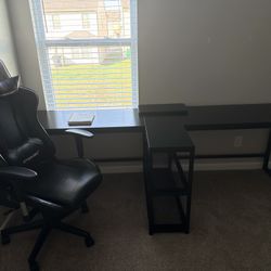 Work / Gaming Desk + Chair – Clean Setup, Ready to Use (Moving Sale)
