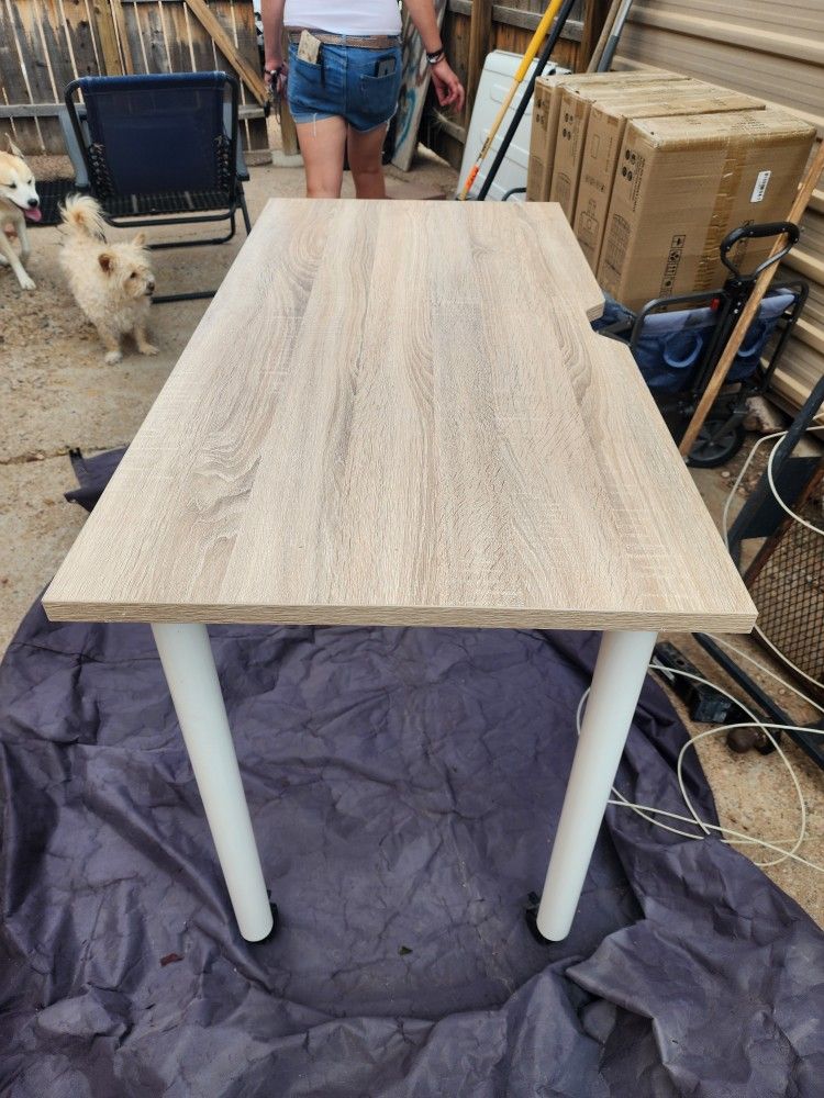 Brown Wood Desk 