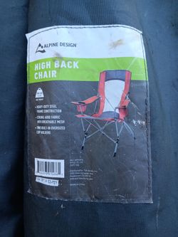 Tall back camp chairs