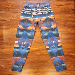 Polo Ralph Lauren Southwestern Aztec Fleece Joggers Sweatpants Men's Size Small