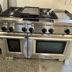 48” Dual Fuel Kitchen Aid Range