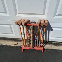 Old croquet set