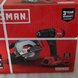 CRAFTSMAN V20 2-Tool Power Tool Combo Kit (2-Batteries Included and Charger Included)