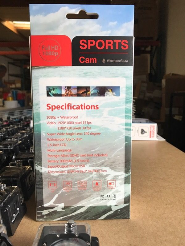 Full HD 1080p Action Cam Waterproof Camcorder
