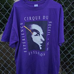 Vintage Cirque de soleil shirt size XLarge the nouvelle experience