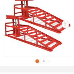 2 Pice Hydraulic Car Lift 5 Ton Capacity Hevy Duty  Auto Garage Repairs 